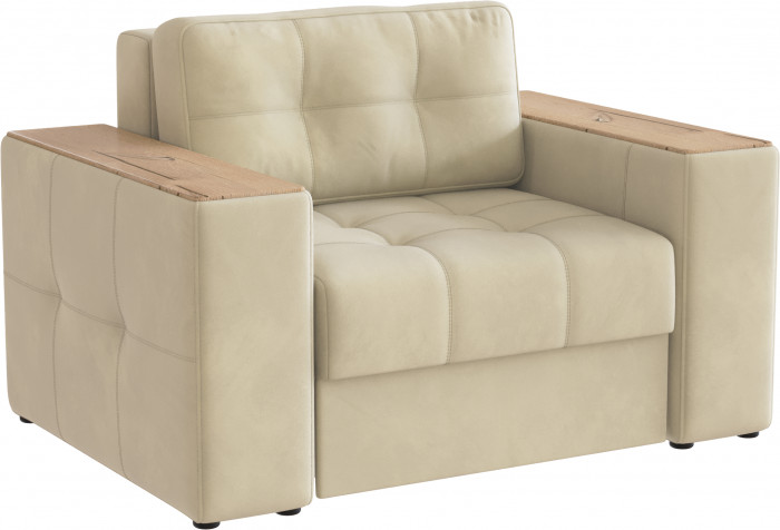 Кресло-кровать "Нави", Бежевый/МДФ дуб канадский