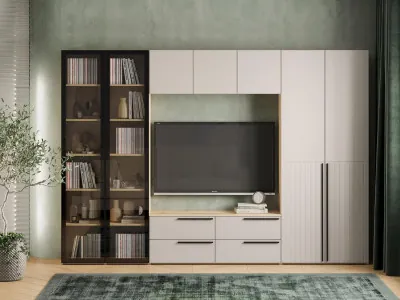 Гостиная Арден 1 Дуб Делано / Сантьяго софт