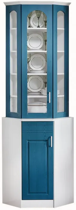 Буфет Констанция угловой (Голубой)