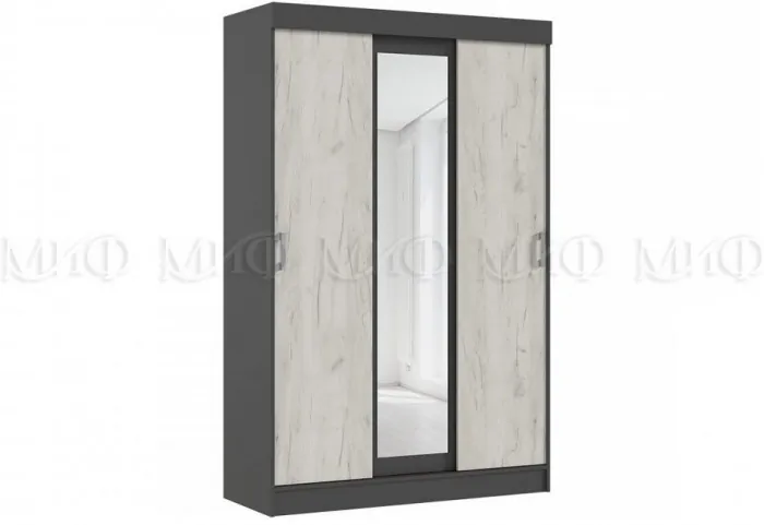 Шкаф-купе (Венге / дуб беленый)