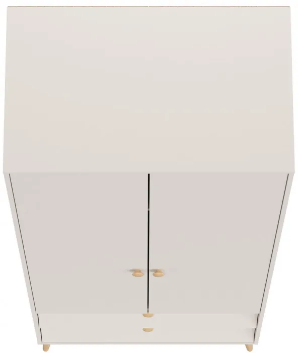 Афина Спальня 4-75901М1к.с. Шкаф 2-х дверный с двумя ящиками, кашемир серый