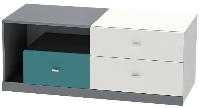 Модульная детская Клео набор 6 (Графит/Миндаль/Океан)