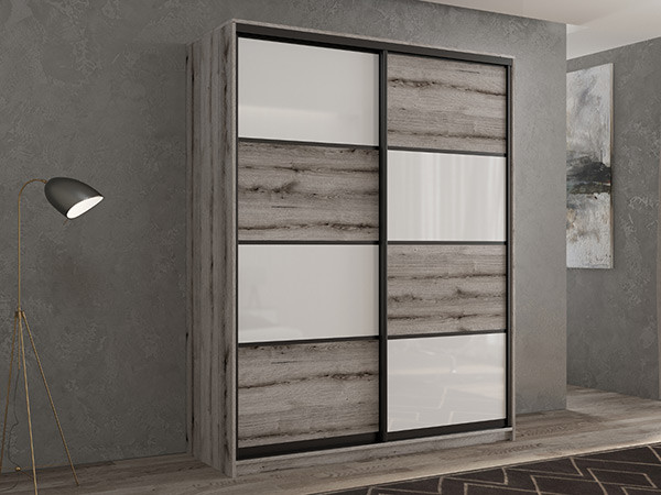 Шкаф-купе Кааппи 14 Эвок Окаменелый 150х60х230 см