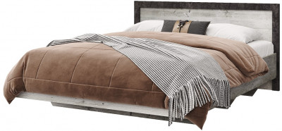 Кровать двуспальная 160х200 "Эстель" - Сосна шале/Бетон спаркс