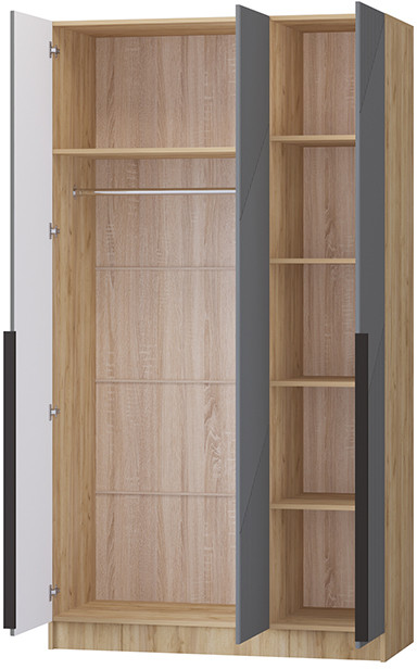 Шкаф Авис 1,2, Крафт золотой/Графит