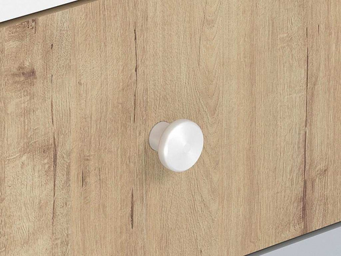 НМ 041.13 шкаф-пенал Морти Дуб Бунратти/белый/серый