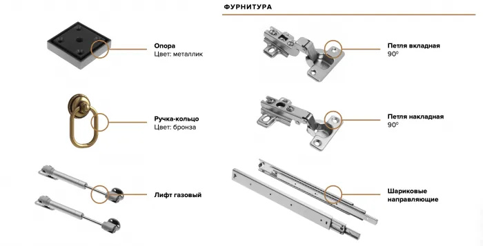 Престиж-1 Полка графит/графит структурный