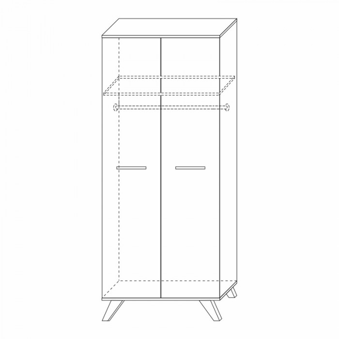 Шкаф для одежды 800 Вега Скандинавия