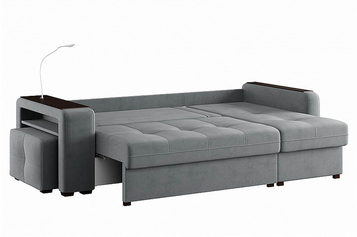 Диван угловой Smart 4 Б4-2Т-1Пф-Б3 Велюр Вивальди 8