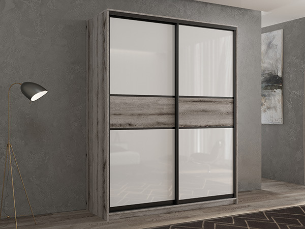 Шкаф-купе Кааппи 11 Эвок Окаменелый 170х60х230 см