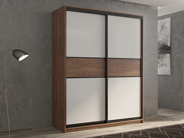 Шкаф-купе Кааппи 11 Морское Дерево Винтаж 160х45х230 см