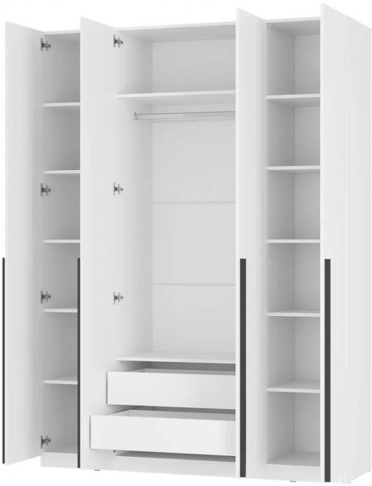 Шкаф 4-х створчатый ШК-13 Айрон, Белый