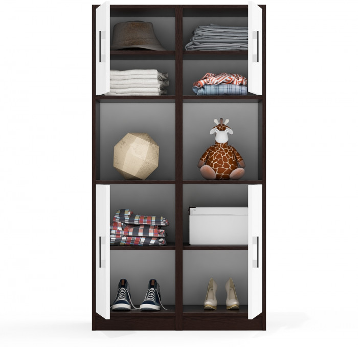 Два Пенала С-МД-СК9П к компьютерному столу С-МД-СК9, венге/белый шагрень