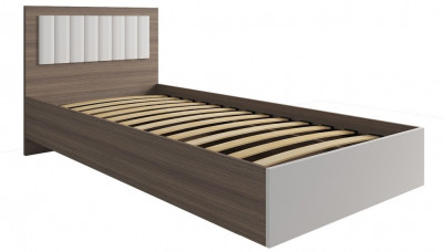 МС Роза Кровать 90, Орех Франклин карамель/Графит скин