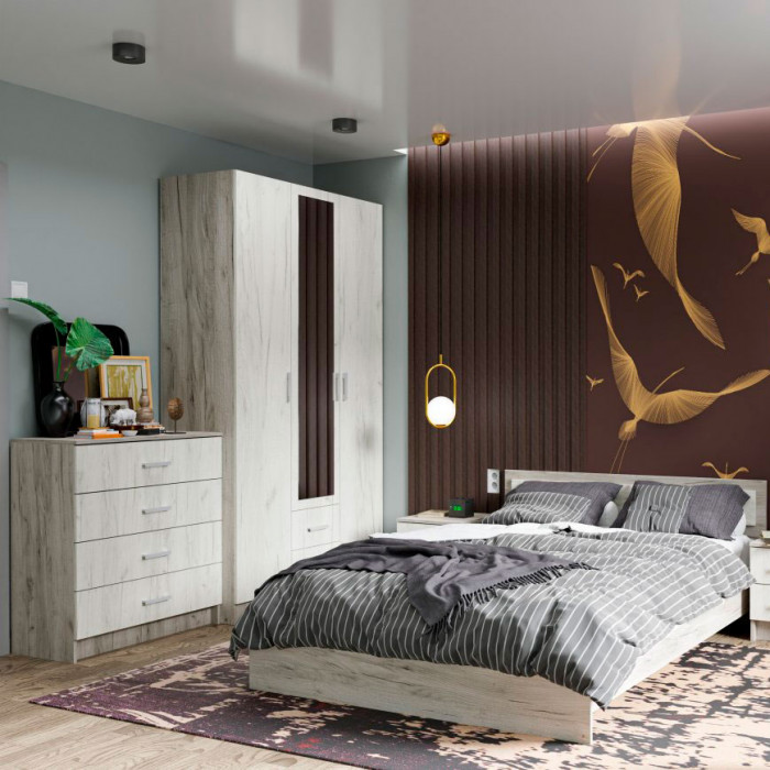 ГАРМОНИЯ ШК 601 М шкаф 3х створчатый  (1,2х2,2х0,5) венге/белфорт