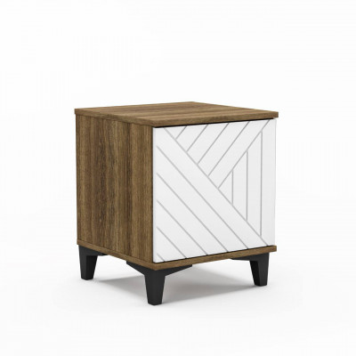 Тумба прикроватная Палау, Табак/Белый софт