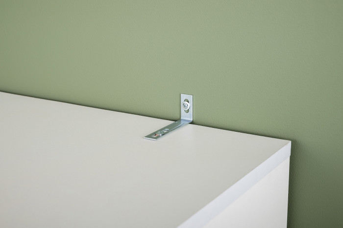 Эйр Гостиная 16.324.01 Шкаф-пенал, цвет белый шагрень, ШхГхВ 40х38,1х219,5 см., универсальная сборка