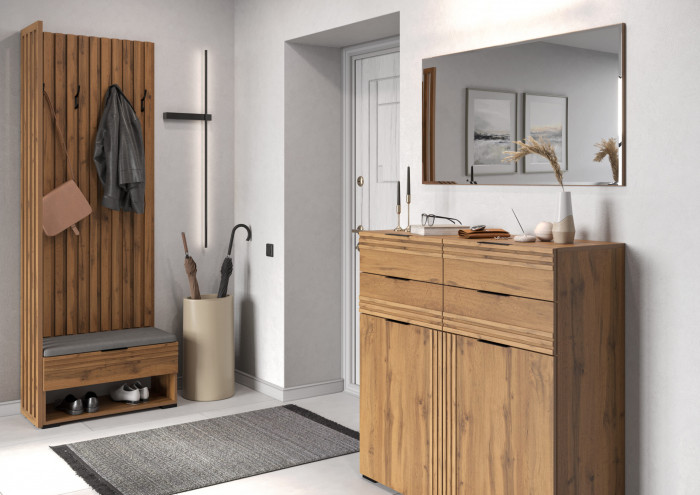 Прихожая Нао, набор №5, Дуб вотан, Simple 27