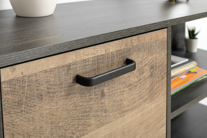 Трувор Прихожая 195, цвет дуб гранж песочный/интра, ШхГхВ 189х36,9х195 см., универсальная сборка