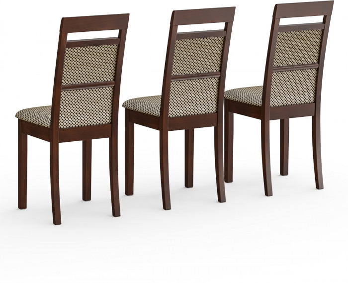 Три стула Мебель--24 Гольф-12 разборных, орех