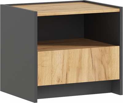 Остин Тумбы прикроватные (2 шт) Дуб крафт, Графит