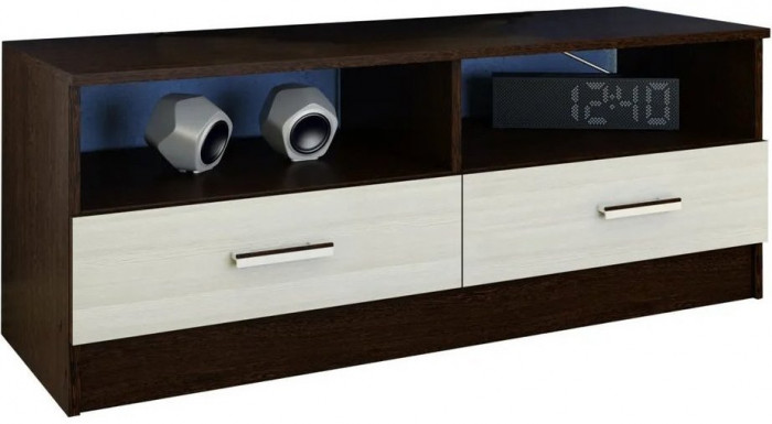 Тумба TV1 Эра, Ясень шимо темный/светлый