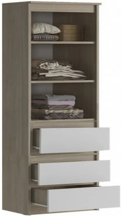 Челси Стеллаж (Белый глянец, Белый)