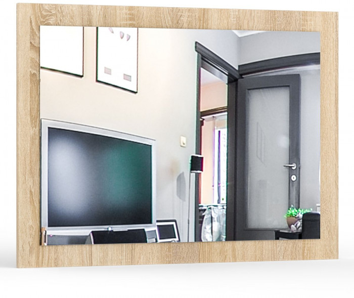 Камелия Стол косметический + Зеркало, цвет дуб сонома, ШхГхВ 85х40х145 см., НЕ универсальная сборка