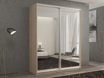 Шкаф-купе Кааппи 1 Сонома Светлый 120х45х230 см