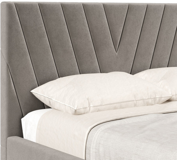 Кровать с подъёмным механизмом 1800 Палермо, пепел 112