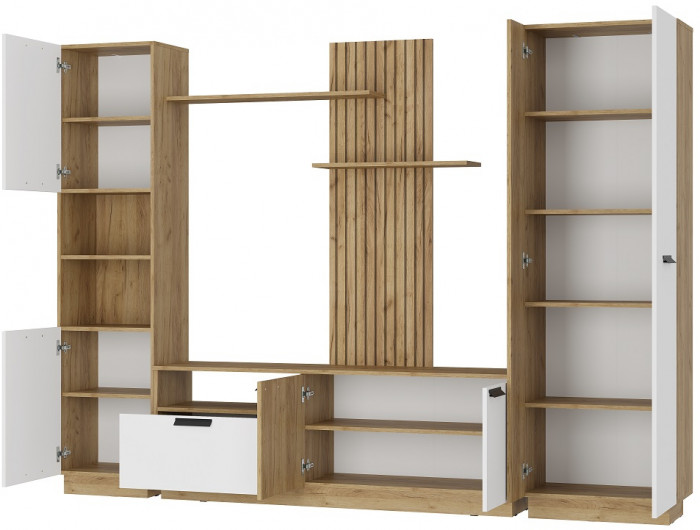 Гостиная Мишель тип 2 ГС-01, Крафт/белый