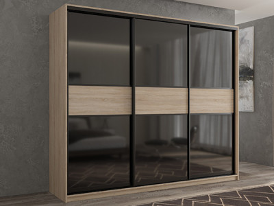 Шкаф-купе Кааппи 12 Сонома Светлый 180х45х230 см