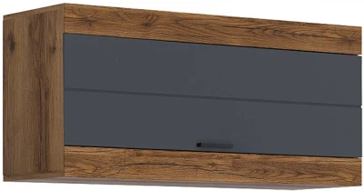 Прага Шкаф навесной, делано/Графит