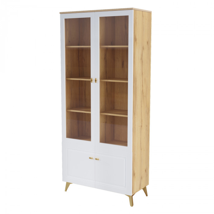 Шкаф-витрина 2-х дверная Вега Сапфир