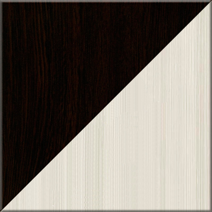 Три полки книжных С-МД-КН01, цвет венге/дуб, ШхГхВ размер каждой полки в отдельности: 83х25х30 см., стеклянные дверцы