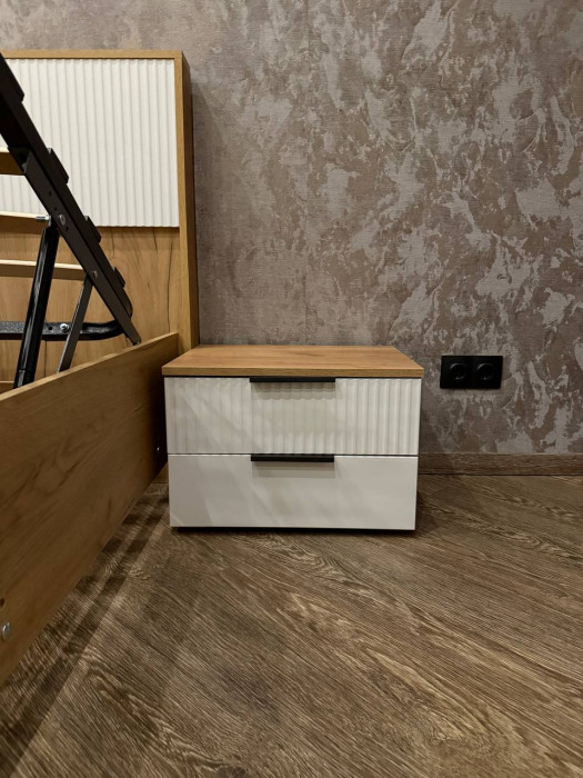 Марвэл Тумбы прикроватные 2шт, Дуб крафт/Мальта грей