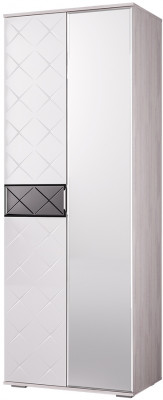 "Кимберли" ШК-27 ясень белый/белый глянец