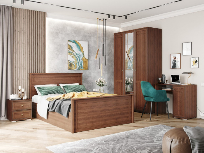Модульная спальня Ричард, набор 1, Орех донской