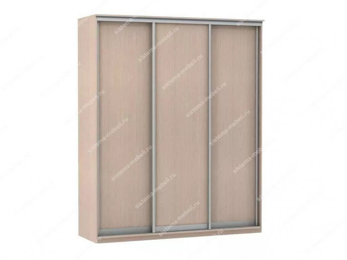 Шкаф купе Модерн 1776х600 3-х дверный 3-х секционный глухой ясень