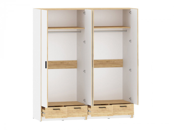 Спальня Оттавия 6 Белый / Дуб золотой