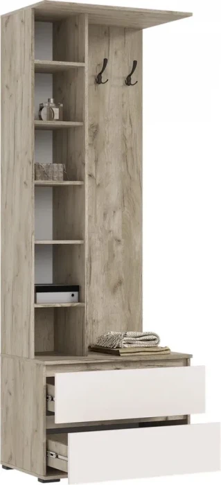 Норд Модульная прихожая, композиция №1, Крафт серый/Кашемир