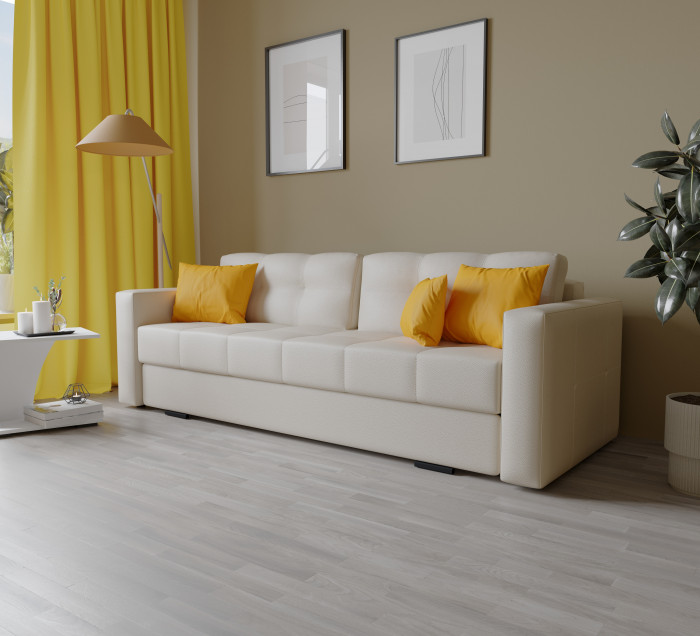 Диван раскладной Брэй экокожа бежевый