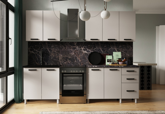 Кухонный гарнитур Нагано 2,0м Кашемир