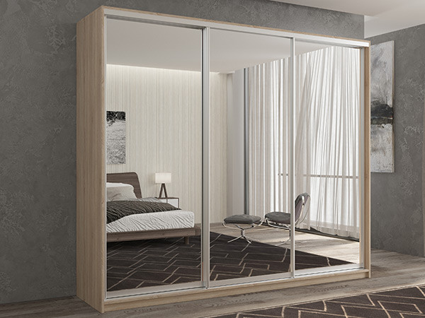 Шкаф-купе Кааппи 1 Сонома Светлый 180х60х230 см