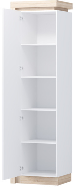 Астра Пенал №2, Белый глянец/Сонома (подсветка)