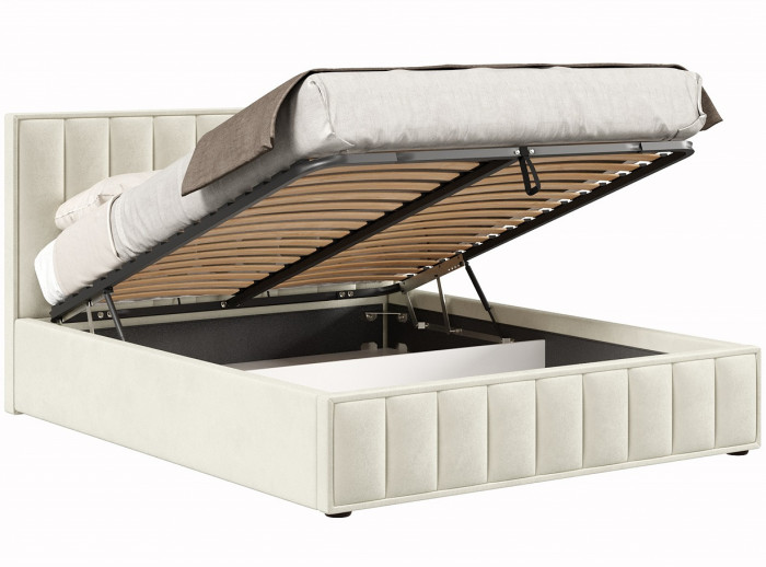 Кровать с подъёмным механизмом 1600 Анкона, светло-бежевый