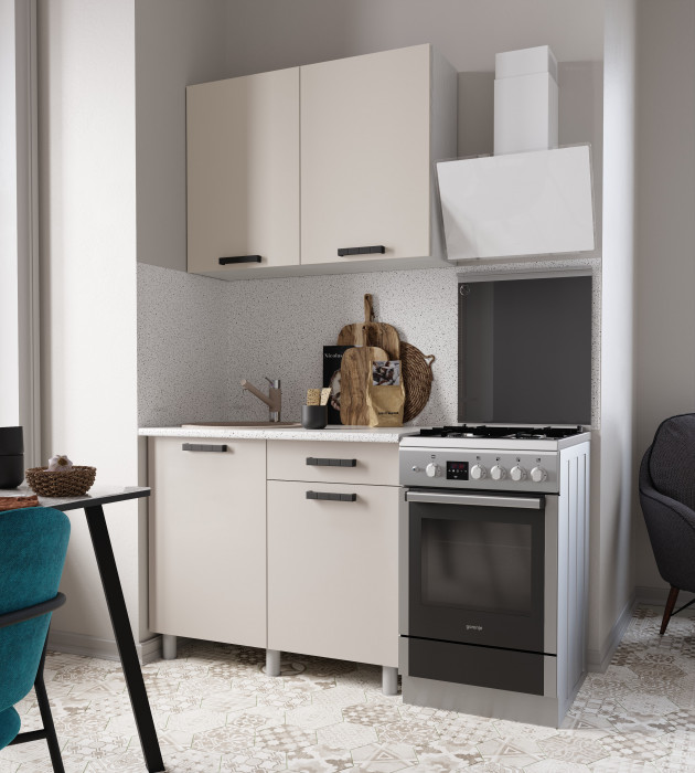 Кухонный гарнитур Нагано 1,0м, Кашемир