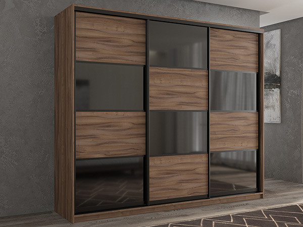 Шкаф-купе Кааппи 13 Орех Тьеполло 240х45х230 см