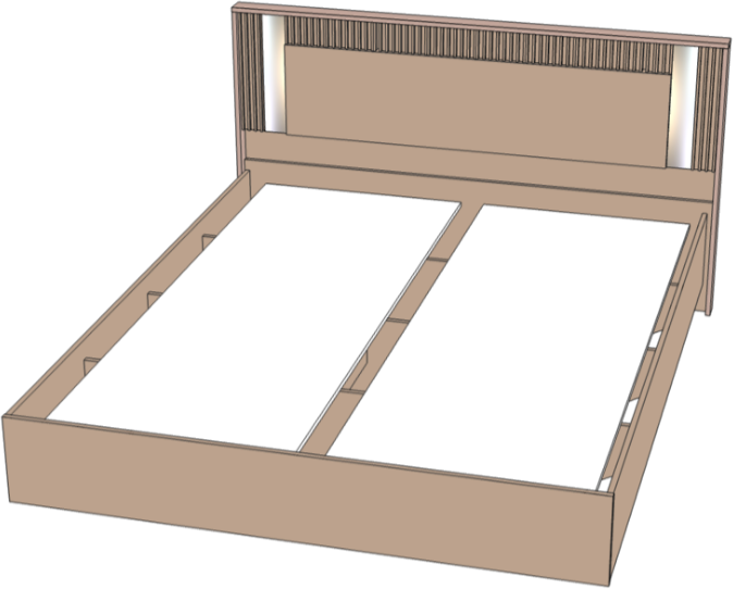 Кровать двуспальная 160х200 
