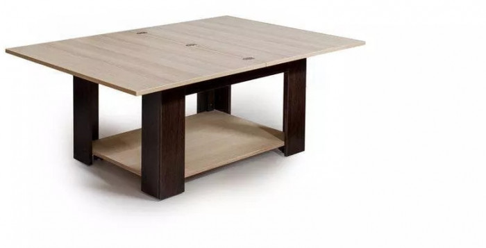 Стол журнальный-трансформер СЖТ-1 Венге/Ясень